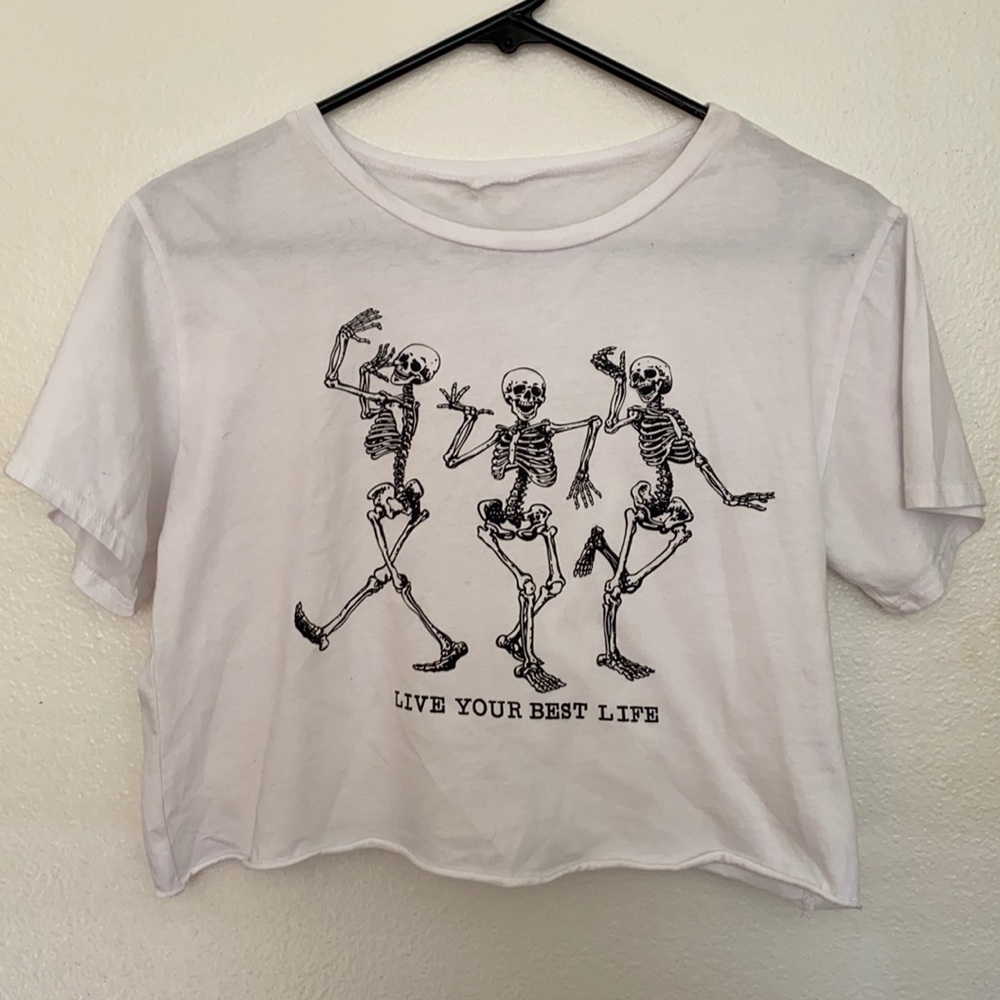 White skeleton top